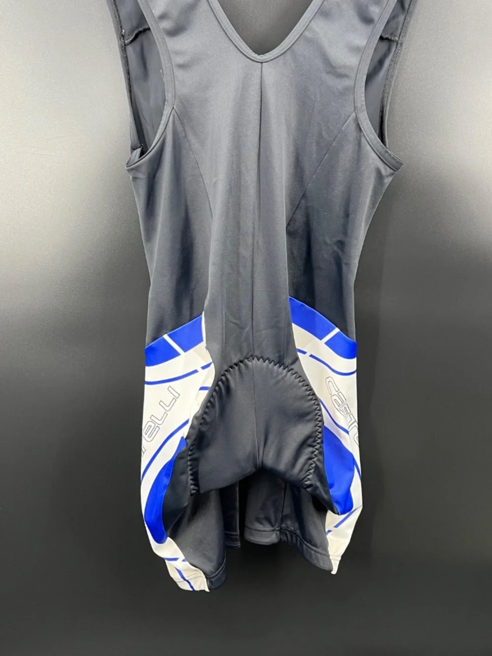 Vintage Castelli Techno Sportswear Cycling Bib Shorts XL Blue White Black Italy